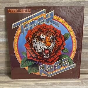 Tiger Rose Vinyl Record - Multicolor vintage 70s vinyl record round records